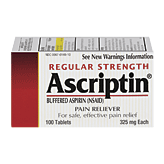Ascriptin&nbsp;Pain Reliever&nbsp;Regular Strength Tablets Full-Size Picture